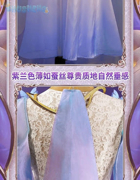 Vera Nair Perfumer Cosplay Game Identity Ⅴ Costume Gorgeous elegant dress prop and accessory set Halloween party Woman uniform