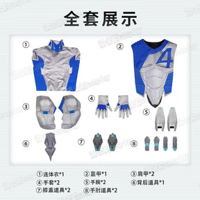 Mister Fantastic‌ Cosplay Costume Reed Richards Uniform Halloween Carnival Party Christmas Play Role Clothes Clothing for Men