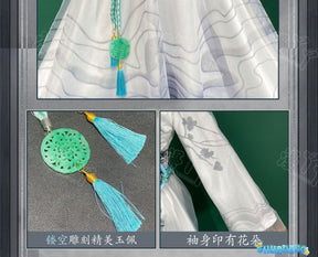 Identity V Qi Shiyi Antiquarian Ink Rhyme Series Women Cosplay Costume Anime Game Roleplay Suits Carnival Holiday Party Uniforms