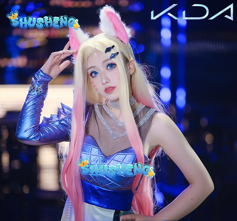 Game LOL  Ahri cosplay sexy  dress Halloween party female cosplay dress