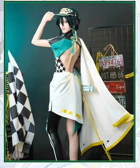 Game Genshin Impact Barbatos cosplay costume Hat windbreaker jumpsuit accessories prop set Halloween fashion men women uniform