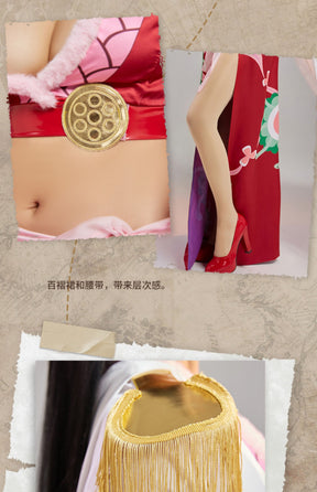 Shusheng-R Onepiece Boa Hancock Cosplay Kimono Costume Christmas Dress Halloween Party Suit Women