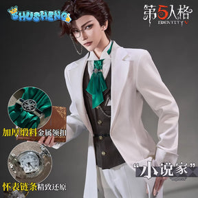 Game Cosplay Series:Identity V -Orpheus（Novelist）Cosplay Costume full set Shushengcos S-XL