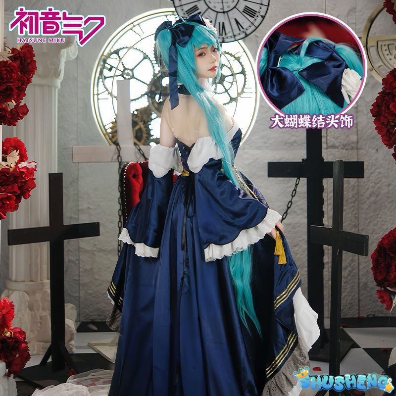 Hatsune Miku Cosplay Costume 39 Party Moon Dress Clothing Accessories Set Anime Carnival Stage Show Magnificent Suit Girl Outfit
