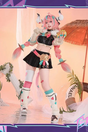 Shusheng-R Genshin Impact Varesa Wrestlers Cosplay Costume Uniform Halloween Carnival Party Christmas Play Role Clothes Clothing for Women