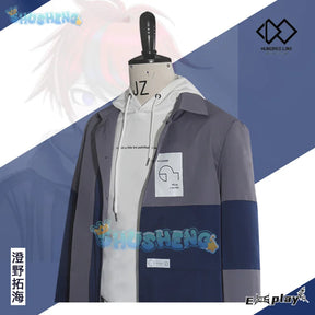 Sumino Takumi Cosplay Costume The Hundred Line -Last Defense Academy-  Uniform Halloween Carnival Party Christmas Play Role