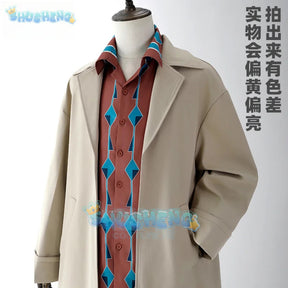 Anime Sakamoto Days Yoichi Nagumo Cosplay Costume Beige Trench Coat Shirt Assassin Taro Sakamoto Halloween Party Women Men