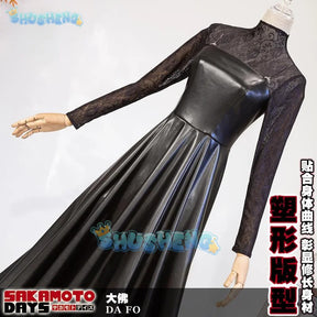 Anime Sakamoto Days Osaragi Cosplay Costume Dress Veil Stocking Assassin Taro Sakamoto Halloween Party for Women Prop