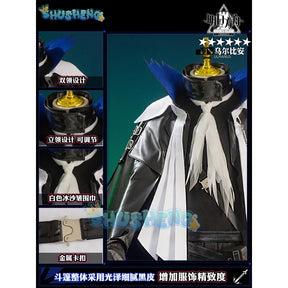 Ulpianus Cosplay Arknights Costume Game Suit Handsome Uniform Halloween Carnival Party Outfit For Men S-XXL New