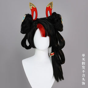 Halloween Costume LOL Mythmaker Gwen Cosplay Costume Wig Boots Dress Game LOL Role Play Gwen Red Suit China Fancy Dress