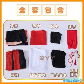 Anime Genshin Impact Inazuma Kaedehara Kazuha Five Kasen Cosplay Costume Woman Top + Horse Riding Hakama Kimono Set