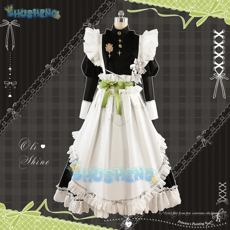Nu: Carnival Olivine Cosplay Costume Maid Outfit Dress Uniform Halloween Carnival Party Christmas Play Role Clothes Clothing