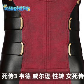 Superhero Deadpool Cosplay Jumpsuit Cosplay Costume Women Halloween Zenti James Howlett Party Bodysuit