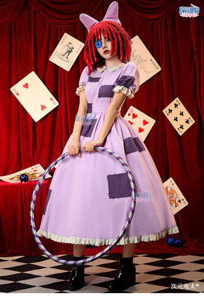 Shusheng-R Anime The Amazing Digital Circus Gangle Patch Dress Cosplay Costume S-XL