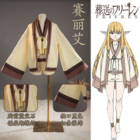 Frieren: Beyond Journey's End Serie Cosplay Costume Set Dress Blonde Elf Ears Anime Manga Costumized Outfit for Women