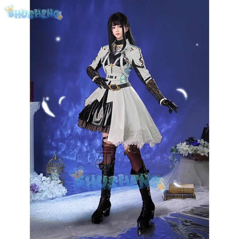 Love and Deepspace Heroine Xiguangxinglv Cosplay Costume Combats Uniform Dress Women Halloween Party Daily Outfit Game