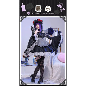Kitagawa Marin My Dress-Up Darling Cos Name Cosplay Costume Dress hat accessories socks apron girl Halloween Lolita maid uniform