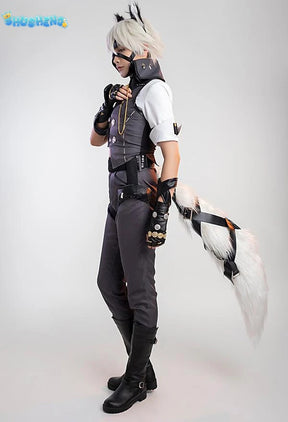 Zenless Zone Zero Von Lycaon Cosplay Costume Wig Game Uniform Tail Rings Victoria Housekeeping New Eridu Halloween for Women Men