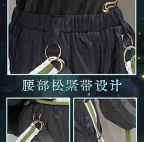Xiao Game Genshin Impact Subduing demons Xiao Cosplay Costume Coat props accessories Ring tattoo handsome Halloween party set