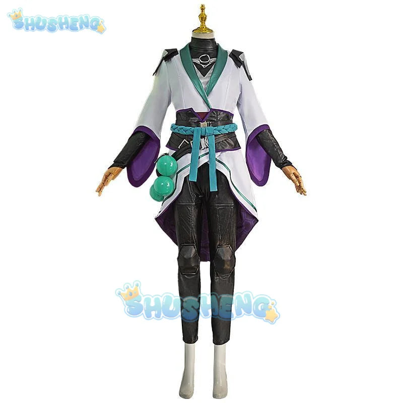 Game Valorant Sage Cosplay costume Halloween Carnival Outfit Adult Women Fancy Party Suit Battle Cloths