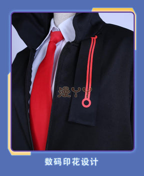 Anime Kurabe Teruto Build Divide Cosplay Costume Black Coat With Long Ear Zip Hoodies Halloween Suit