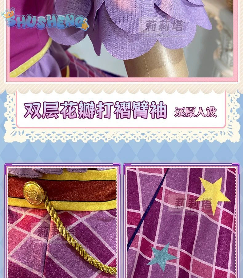 Kiriya Aoi shibuki ran Cosplay Anime Aikatsu！Costume Sweet Cute Lolita Dress  Accessories prop Halloween Party Women's Uniform