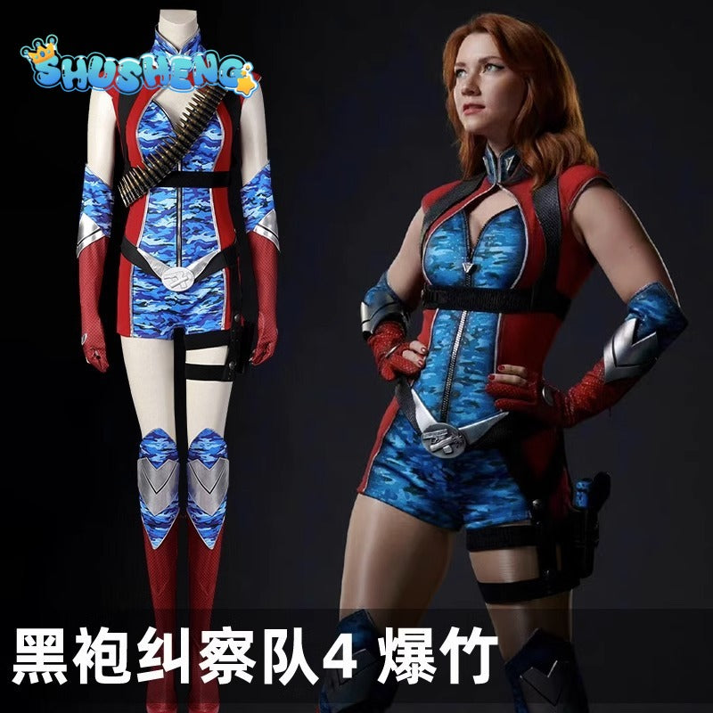 Carnival Halloween The Boys Season 4 Firecracker Cosplay Costume New Heroine Bullets Outfit Battle Jumpsuit With Props