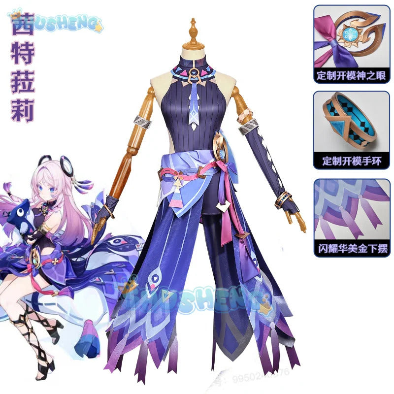 Genshin Impact Citlali Cosplay Uniform Costume Halloween Carnival Party Christmas Play Role Clothes for Women Shusheng