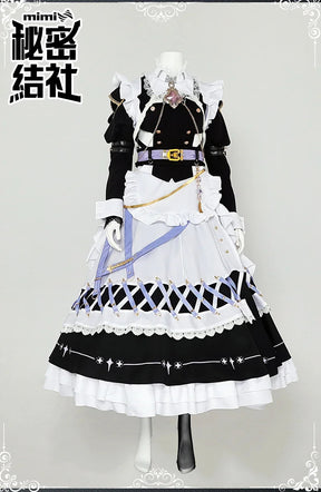Game Nu: Carnival Blade Cosplay Costume Halloween Carnival Sweet Maid Dress Accessories Prop Set Woman Man Lolita Blade Uniform