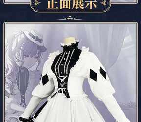 Asahina Mafuyu mfy Cosplay PRSK PJSK Five boxes Costume New Sweet Lolita Dress Halloween Party Fashion Women's Maid Uniform