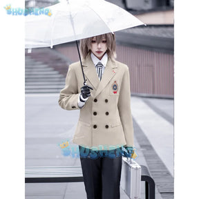 Persona 5 Goro Akechi Cosplay Costume School Uniform Suits Halloween Carnival Party Role Play Clothing Full Set for Adult Men