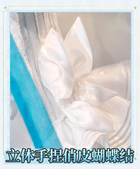 Anime Miku Cospaly  miku Costume Jumpsuit skirt leg, tie socks headwear, props accessories complete set Halloween women uniform