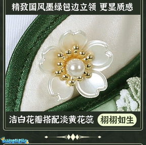 Identity V Emma Woods Cosplay Costume Gardener Hat Bag Outfit Cos Clothing Full Set West Lake Cheongsam Role Play