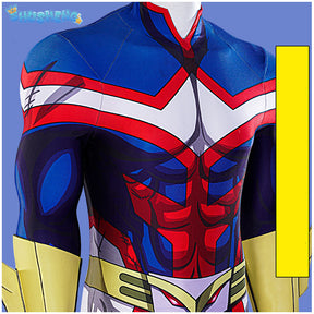 Halloween My Hero Academia All Might Cosplay Costume Superhero Bodysuit Adults Kids Zentai Second Skin Suit