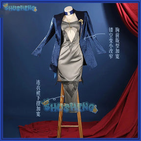 Path To Nowhere Vautour Bleu Cosplay Costume Suit Coat Uniform Hallowen Carnival Party Play Role Clothes Clothing for Women Men