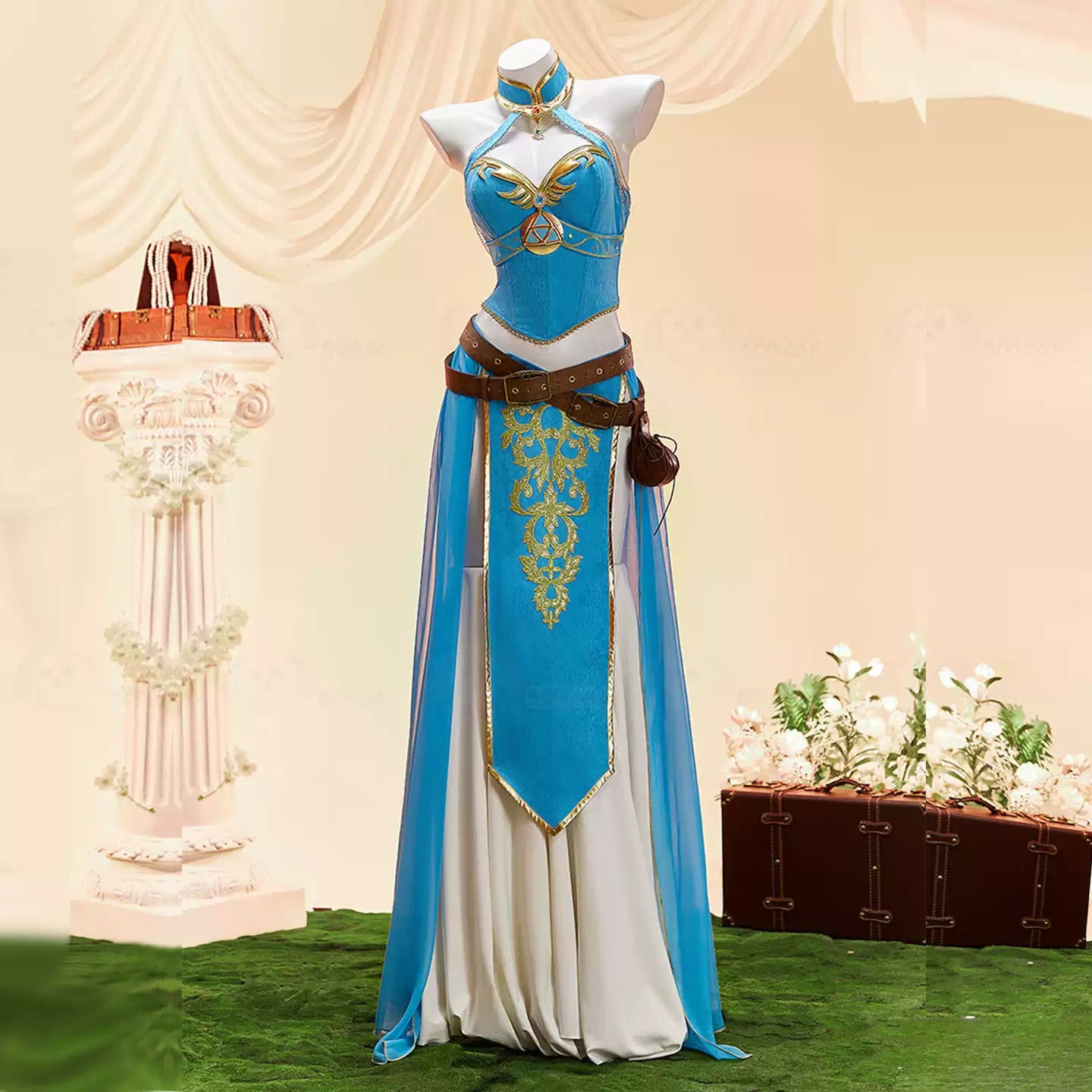 Game Legend of Zelda Zelda Knight Zelda Sexy Dress Cosplay Costume S-XL