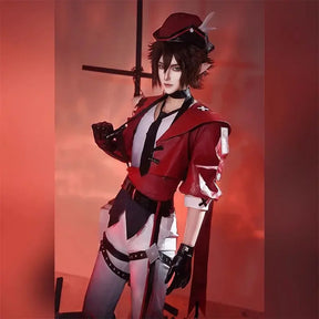 Anime AOTU Anmicius Cosplay Costume Leather jacket pants props tie accessories set Halloween men women fashion New uniform