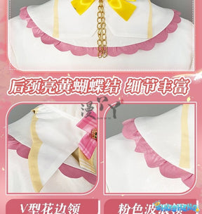 Virtual YouTuber Ace Taffy Cosplay Costume Dress Hat Bow Gloves Hairpin Shirt For Game Party Custom Made