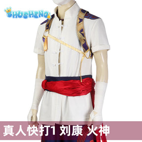 Liu Kang Cosplay Costumes Fantasia Game Mortal Uniform Kombat Role Play Outfit Halloween Carnival Party Suit For Men