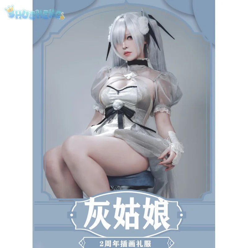 NIKKE：The Goddess of Victory Cinderella Cosplay Costume Anniversary Illustration Dress Halloween Carnival Sweet Lolita Uniform