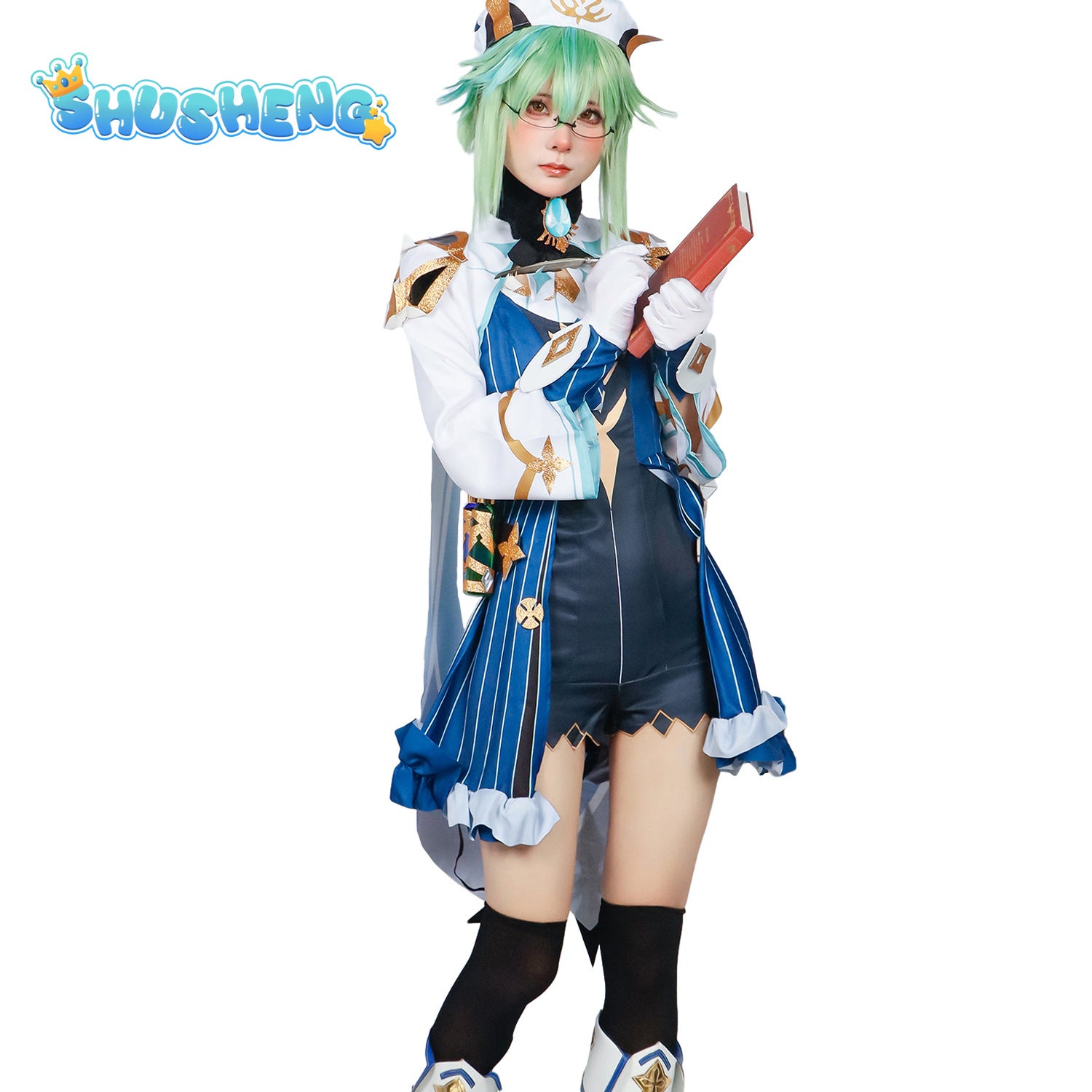 Genshin Impact Sucrose Cosplay Costume Adult Carnival Uniform Wig Anime Halloween Party Outfit For Women Full Set Women Game