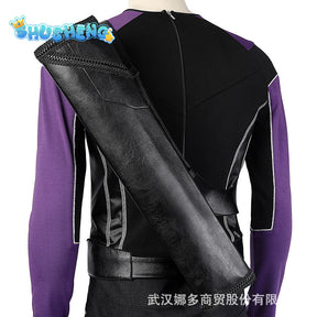 High Quality Halloween Carnival Clint Barton Costume Cosplay Superhero Hawk Armor Outfit Arrow Quiver Party Suit