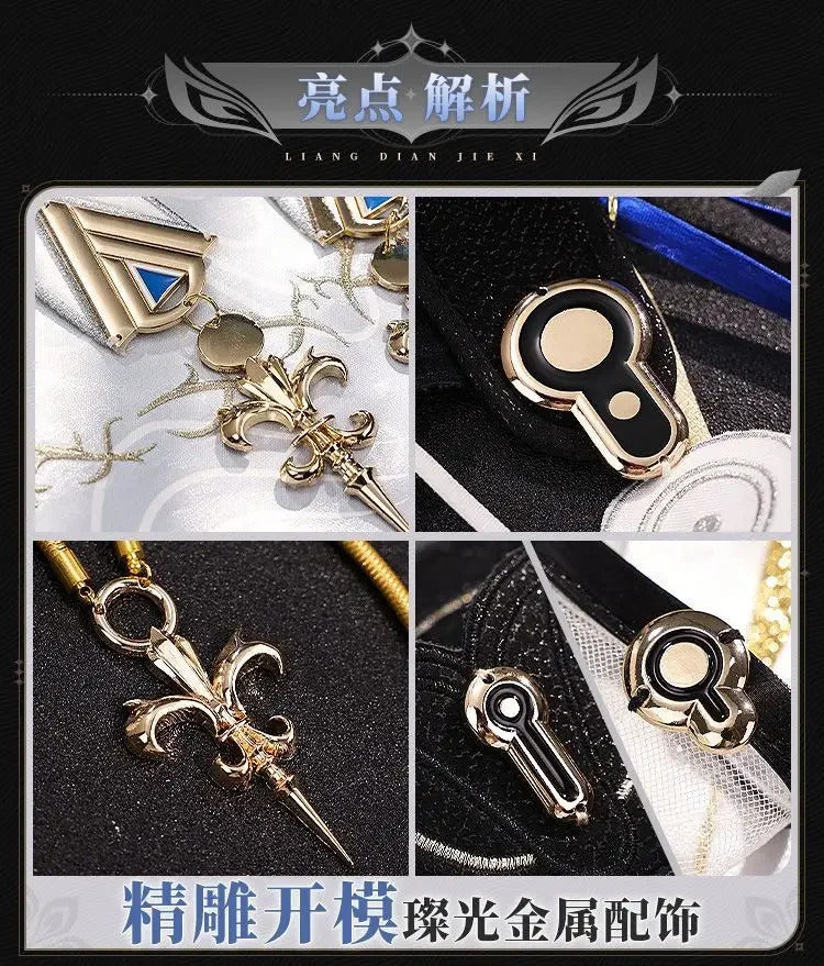Cartethyia Cosplay Costume Game Wuthering Waves Uniform Halloween Carnival Party Christmas Play Role Clothes Clothing for Women