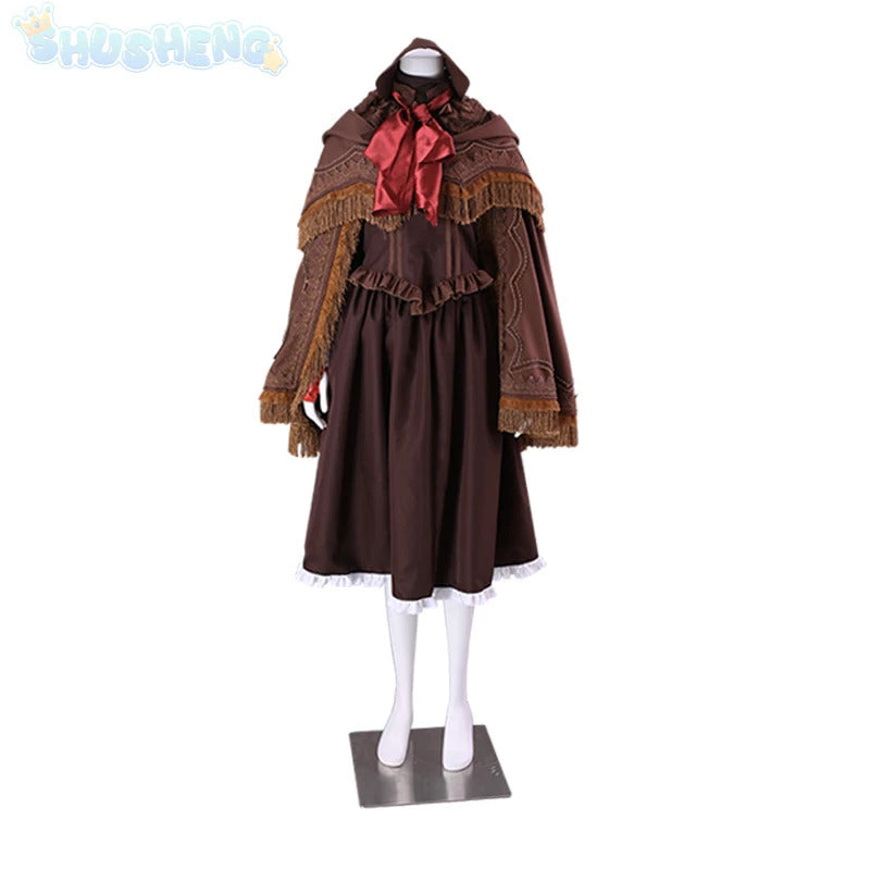 Game Bloodborne Cosplay doll The daughter of the universe Costume Shawl hat scarf handguard dress Halloween party Doll uniform