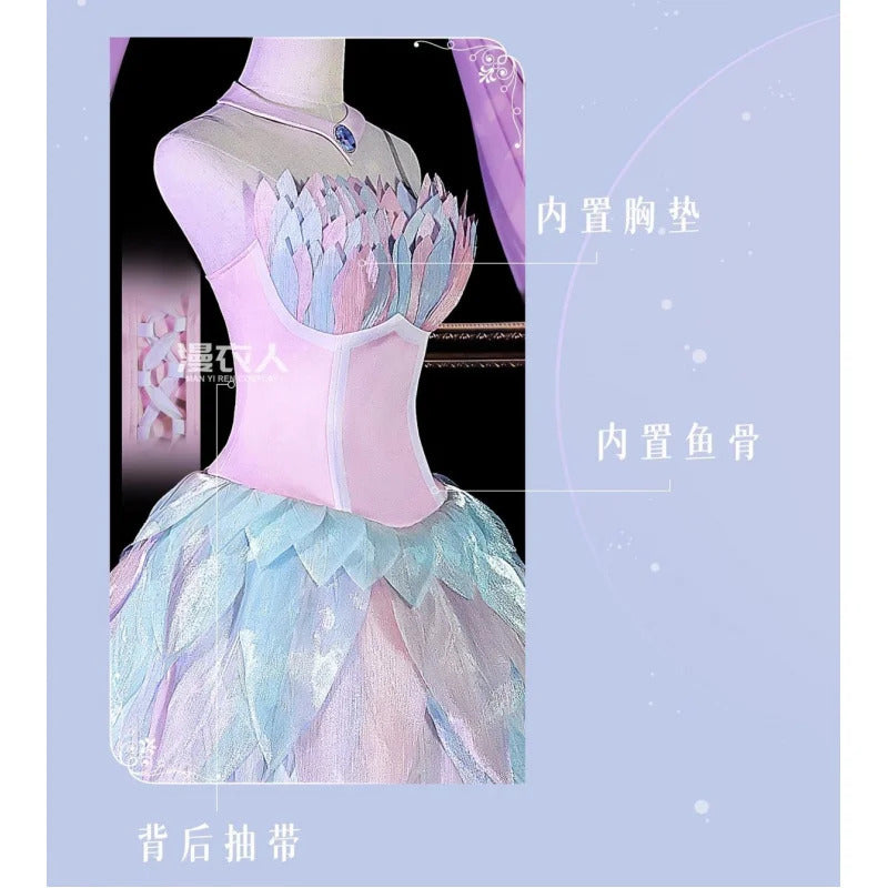 Shusheng-R Movie Barbie Cosplay barbie Swan Lake Ballet Dress Costume Halloween Carnival Sweet Women's Dress Accessories Props Uniform Set