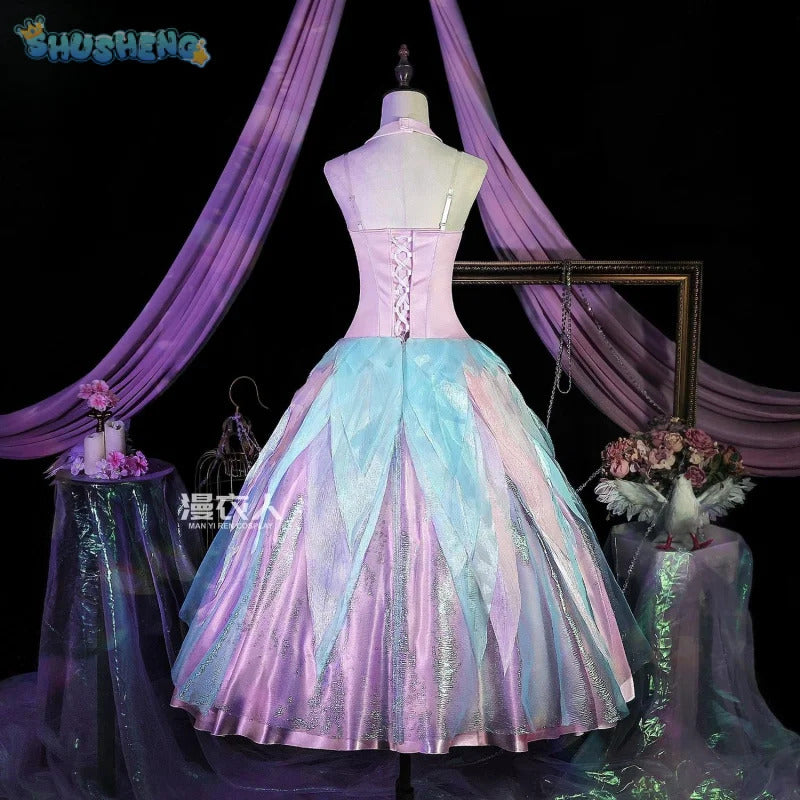 Shusheng-R Movie Barbie Cosplay barbie Swan Lake Ballet Dress Costume Halloween Carnival Sweet Women's Dress Accessories Props Uniform Set
