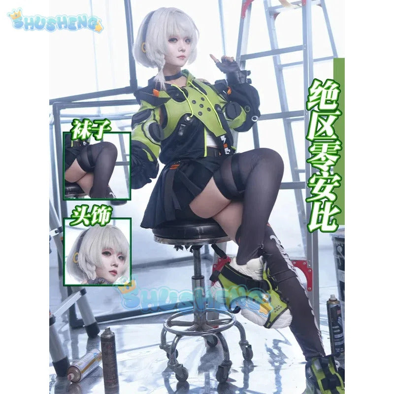 Shusheng Zenless Zone Zero Anby Demara Women Cosplay Costume Cos Game Anime Party Uniform Hallowen Play Role Clothes Clothing