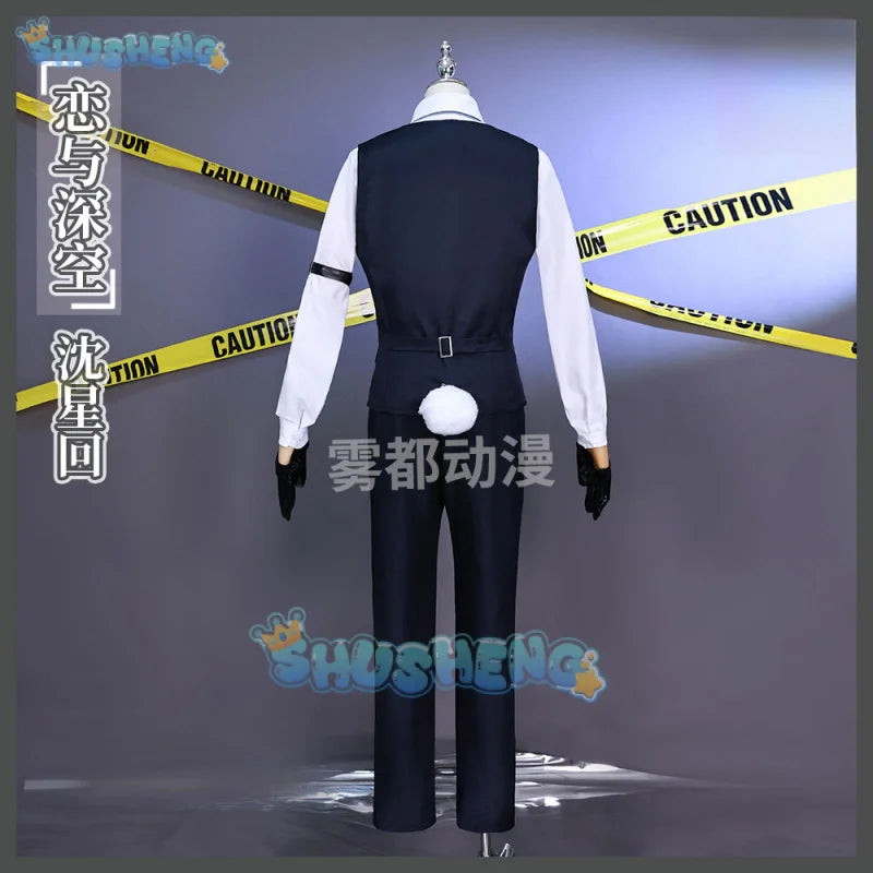 Game Love and Deepspace Xavier Cosplay Costume Deacon Uniform Full Set Halloween Carnival Party Comic Con Outfit Clothes for Men