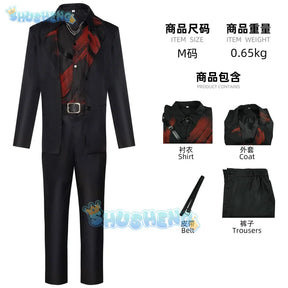 Game Love and Deepspace Sylus Cosplay Costume Relentless Conqueror Uniform Suit Onychinus Halloween Party for Women Men Prop