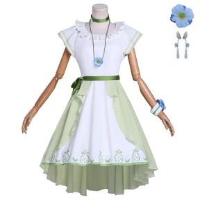 New Frieren Beyond Journey's End Stark Collaboration Cosplay Costume Wigs Dress Apron Full Set Halloween Anime Daily Outfit
